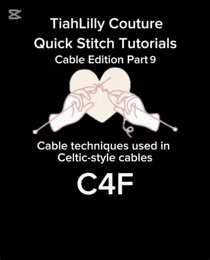 How to knit a celtic cable/saxon knot | C4F cable 🧶 Quick Stitch Tutorials: Cable Edition #knitting