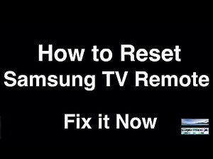 How To Reset Samsung TV Remote Control - Fix it Now