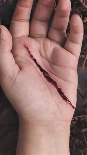 to Create a Realistic Fake Wound! 🩸✨ (Easy DIY) #SFXMakeup #FakeWound #SpecialEffects #shorts