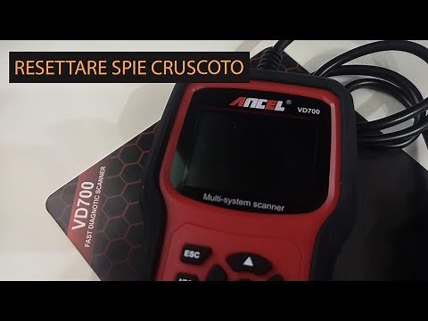 Come resettare le spie sull'auto con OBD2 ANCEL VD700