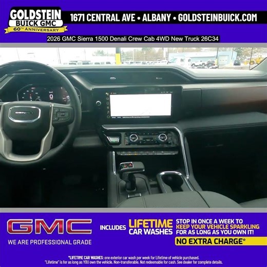 2026 GMC Sierra 1500 Denali Crew Cab 4WD New Truck 26C34