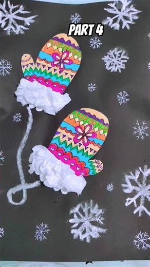 ❄️ 10 Sec DIY Winter Mittens! 🧤😱 #DIYWinterCraft #sorts #sortfeed