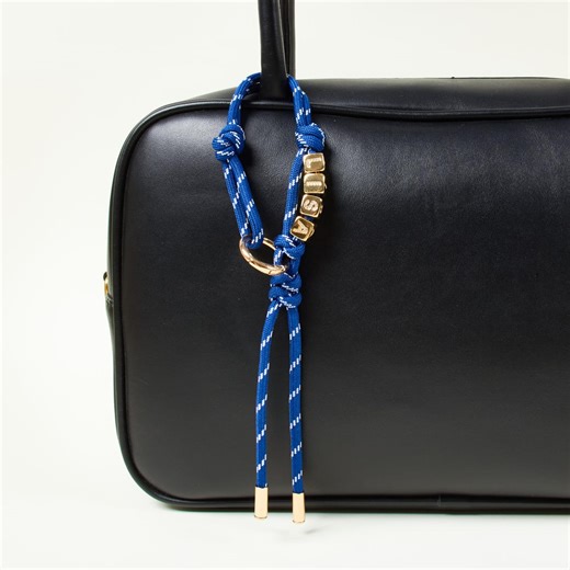 Personalized Rope Bag Charm, Custom Name Keychain, Handmade Paracord Accessory - Etsy