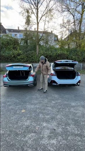 This is How Practical both New Mercedes E-Class & BMW 5-Series Are 👍! #automobile #mercedes #bmw