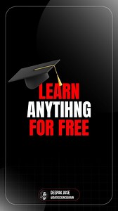 Learn anything for FREE 👇 🔥� Here’s your roadmap to master every skill without spending a rupee: 📌 Excel → Leila Gharani 📌 Git/GitHub → Traversy Media 📌 SQL → Alex The Analyst 📌 Statistics → StatQuest 📌 UI/UX Design → DesignCourse 📌 Java → Amigoscode 📌 Python → freeCodeCamp 📌 DSA → take U forward 📌 React → Net Ninja 📌 Angular → CodeEvolution 📌 Node.js → Traversy Media 📌 Flutter → The Flutter Way 📌 Docker → TechWorld with Nana 📌 DevOps → KodeKloud 📌 Machine Learning → Krish Naik 