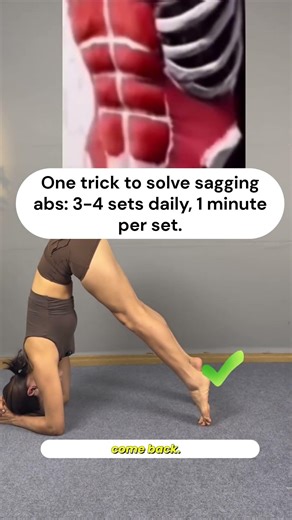 Fix Sagging Belly Fast | 1-Minute Daily Lower Abs Trick 🔥