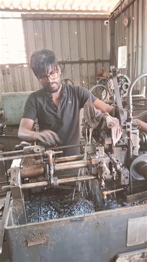 Traub Machine A25 Model Job Operations #shorts #machinery #cncmachinery