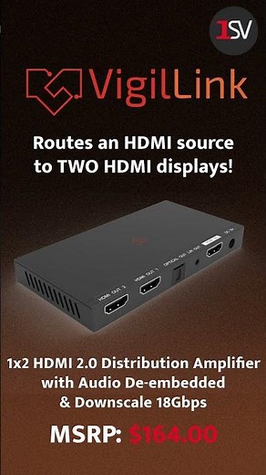 VigilLink's 1x2 HDMI 2.0 Splitter: For Elevating Your Display Setup!