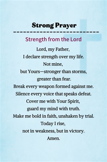 Strong Prayer｜Strength from the Lord #bible #poetry #comfortandstrength