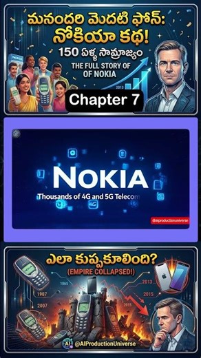 Chapter 7 || #Nokia #facts #history మనందరి మొదటి ఫోన్ Nokia కథ || TheFullStoryofNokia #mobile #ai