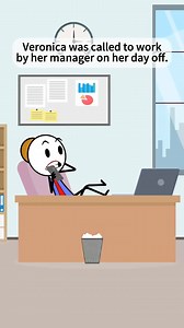 Veronica was called to work by her manager on her day off.@✨️The Real Veronika ✨️ #work #worklife #manager #job #animation | Tom.cartoon6