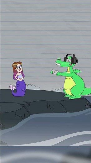 Mermaid's BIG Plan! 🧜‍♀️ (Animation Meme) #boyanddragon #shorts