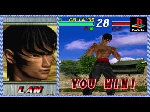 Tekken 2™ (PS1): Arcade Mode - Law Playthrough