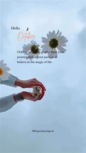 Soul satisfying lines | Quotes | Discussion on Instagram: "October whispers gently, reminding 👆 us that life doesn’t have to be rushed. Just as the leaves take their time to change colors, so too are we allowed to grow at our own pace. This month is an invitation to slow down, to breathe a little deeper, and to trust the path unfolding before us. Every step you take, no matter how small, carries meaning. Every pause, every silence, is part of the process that shapes you. Honor where you are rig