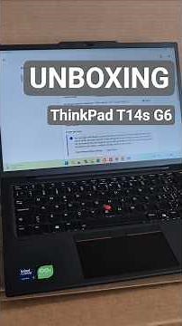Lenovo ThinkPad T14s Gen 6 - unboxing and first look at the laptop