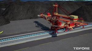 TIDFORE's boom-type bucket-wheel stacker-reclaimer includes numerous advanced and automated features, has stacking and reclaiming capacities of up to 20,000 and 16,000 t/h respectively, and a slewing radius of up to 60m. See en.tidfore.com for more. | TIDFORE | Facebook