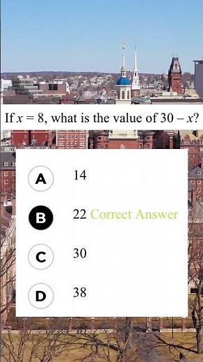 How to solve this SAT Math Question FAST! #1