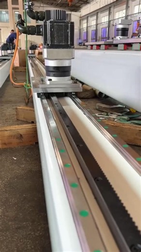 high rigidity steel motorized rack and pinion linear module actuator #linearmotion #linearactuator
