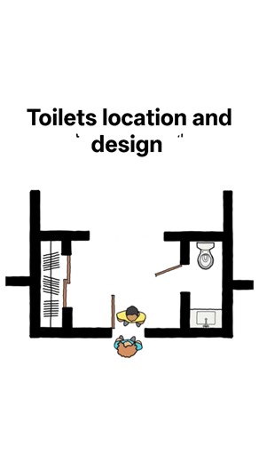 Toilets design and location #reelsfbシ #fbreelsfypシ゚ #homedecor #BathroomDesign #toiletdesign #interiordesign | Unique Decor Ideas