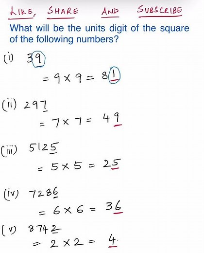 Find the units digit of the square