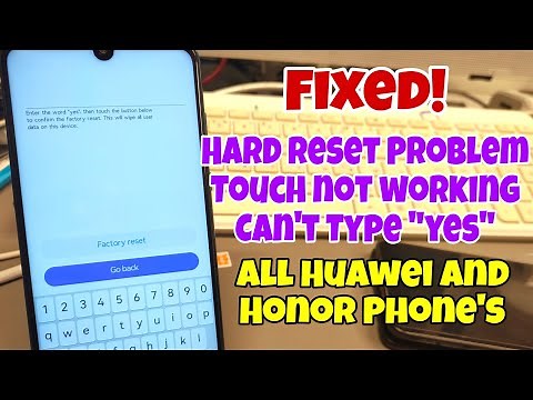 Huawei P30 lite Hard Reset Problem, Cannot Type "YES", Touch not working in Recovery. Sigmakey.