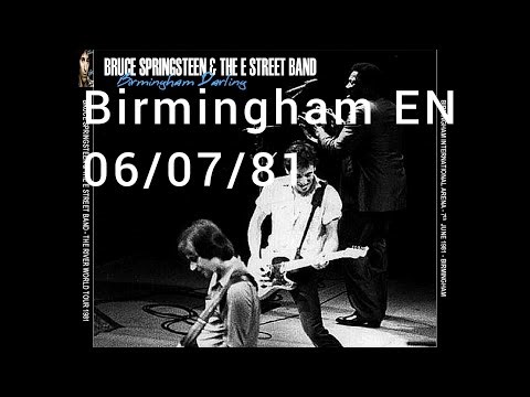 Bruce Springsteen Birmingham, EN June 7 1981