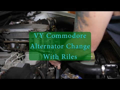 VY Commodore Alternator change with Riles