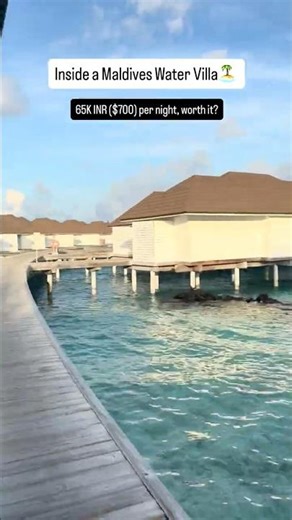 Maldives Water Villa: Worth It? 🌊 #maldives #viral #shorts