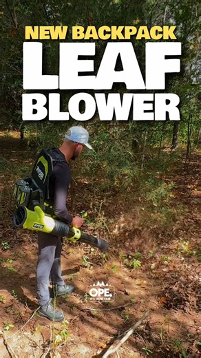 6.1K views · 12 reactions | First look at the new redesigned backpack leaf blower from RYOBI ⤵️ #diy #leaves #lawn #lawncare | Ope. It’s Mow Time | Facebook