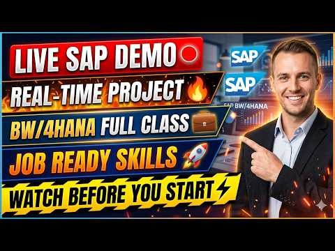 SAP BW4HANA 2.0 Full Demo 🔥 Real-Time Practical Class | Must Watch#sap #sapbw4hana #bw4hana #sapbw