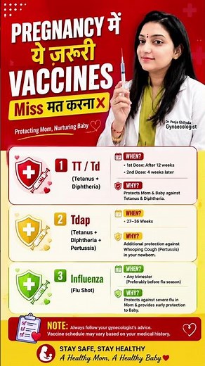 Pregnancy Vaccines Explained 🤰💉 | TT, Tdap & Flu Vaccine During Pregnancy | Every Mom Must Know!