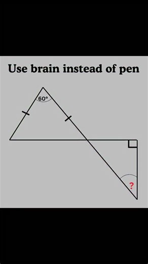 Basic mathematics Triangle problem algebra tricky problem