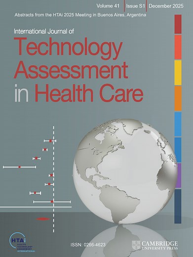 International Journal of Technology Assessment in Health Care | Cambridge Core