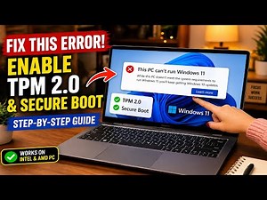 Fix This PC Can’t Run Windows 11 Error (Enable TPM 2.0 & Secure Boot Easily!)