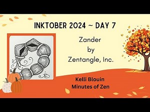 Inktober 2024 - Zentangle© - Day 7 - Zander