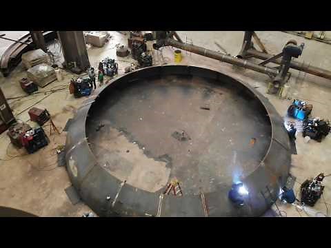Contract Fabricators Inc - Explosion Bond Clad Pressure Vessel Fabrication