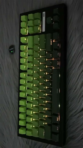Green gradient keyboard,endless cool!💚🆒☠️💀 #mechanicalkeyboard #keyboard #Froyou #trend