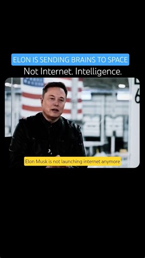 musk: AI Satellites Are Simpler Than Starlink - He Is Launching Brains, Not Internet | Future of AI