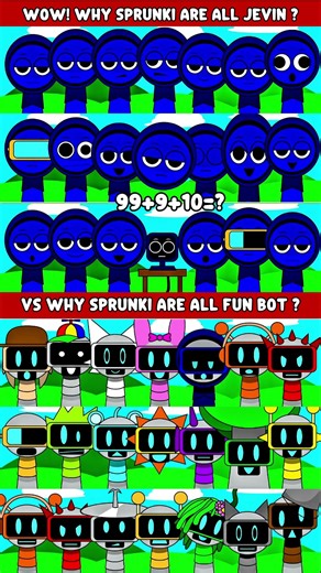 Incredibox Sprunki but Jevin | All Characters VS Sprunki but Fun Bot #sprunkimod #roblox