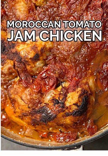 Moroccan Tomato Jam Chicken for Shabbat Dinner