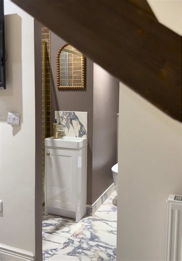 You’ll be fine 🏡✨ #renovation #renovatingourhome #bathroomdesign #bedroommakeover #loftconversion @Farrow & Ball @Wickes @Topps Tiles @Claybrook Studio UK @Primark finds @heatandplumb.com @Bathroom Mountain @Plumbworld