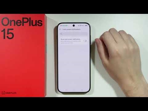 OnePlus 15: How to Show/Hide Lock Screen Notifications