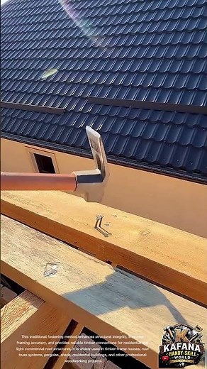 Professional Timber Roof Purlin Face Nailing | Structural Timber Connection Using Claw Hammer