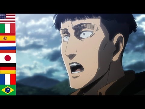 ""MARLO'S DEATH"" in 8 languages ● Attack On Titan Season 3