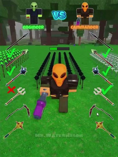 All Trap vs Alien Engineer vs Alien Cammander!