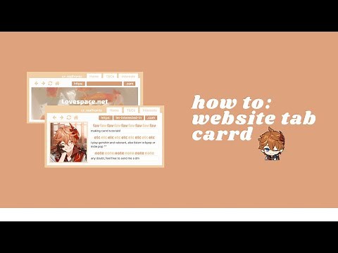 aesthetic wesite tab; interactive carrd tutorial