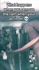 what happens when you remove your memory from your pc? #tech