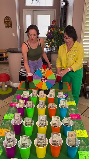 Next level flip cup challenge between mother and daughter for cash prizes | Doug and Friends