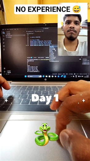 Day 1 of Building My First App 🚀 | Python Beginner Journey#shorts