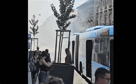 VIDEOS: Budapest buses caught fire, one after the other